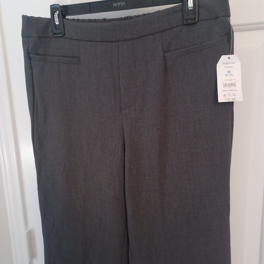 Time And Tru Straight Leg Dress Pants Sz M - Picture 2 of 4